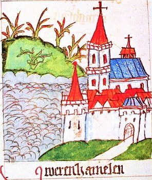 Hameln um 1500 (Weltchronik des Hermen Bote)